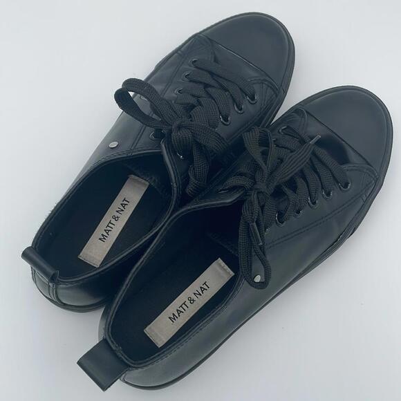 Matt & Nat - Tennis Shoes HUGO Men's Vegan Sneakers - Black - 39 - Picture 2 of 11